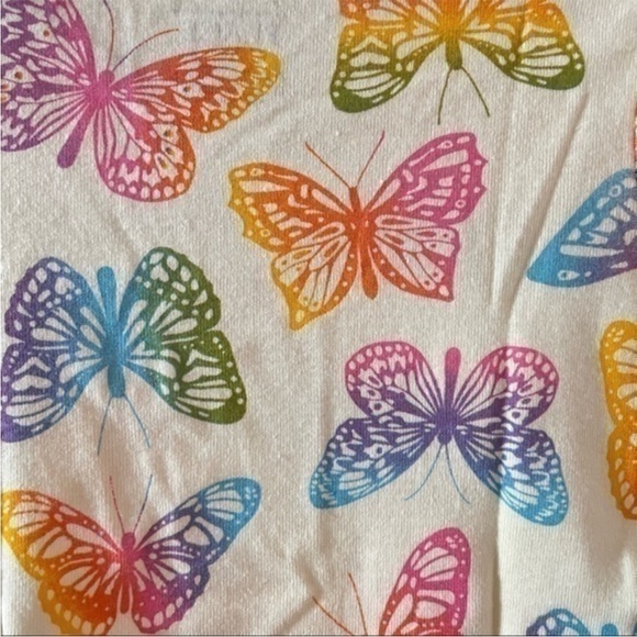 New Butterfly Pattern Print girls Pajamas set  size 18-24, 2T - Picture 8 of 8